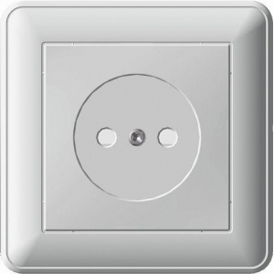Розетка 2К Systeme Electric W59 16A 250V со шторками белая RS16-151-18