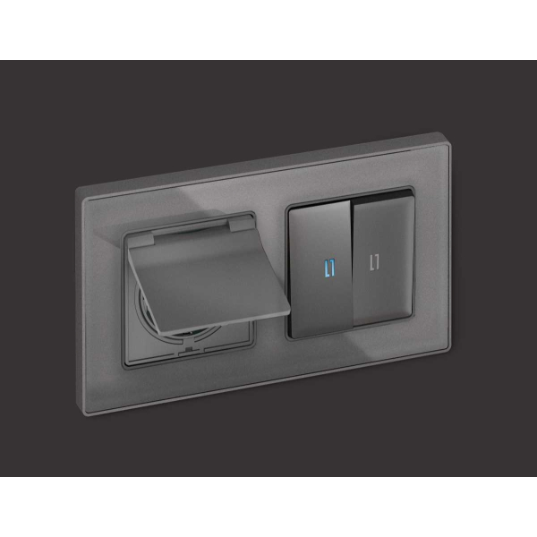 Лицевая панель розетки AMBRELLA VOLT AP6580