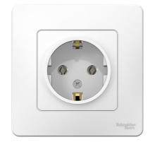 Розетка 2К+З Systeme Electric Blanca 16A 250V белая BLNRS001011