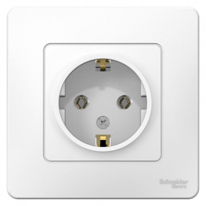 Розетка 2К+З Systeme Electric Blanca 16A 250V белая BLNRS001011