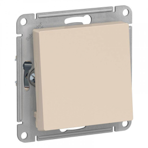 Переключатель одноклавишный Systeme Electric AtlasDesign 10A 250V бежевый ATN000261
