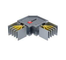 Угловая горизонтальная секция 2000 А IP55 AL 3L+N+PE(КОРПУС) HPA20EH45