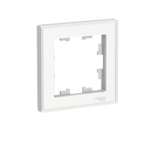 Рамка 1-постовая Systeme Electric AtlasDesign Art белая ATN200101