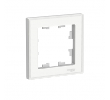 Рамка 1-постовая Systeme Electric AtlasDesign Art белая ATN200101