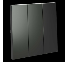 Клавиши для выключателя/переключателя трехклавишного, S70 (титан) Voltum VLS000506