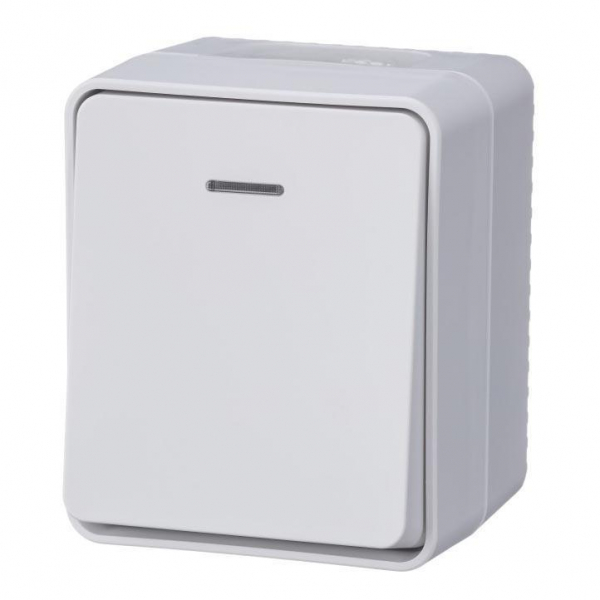 Выключатель одноклавишный Systeme Electric AtlasDesign 10A 250V с подсветкой белый ATN540113 Выключатель одноклавишный Systeme Electric AtlasDesign 10A 250V с подсветкой белый ATN540113