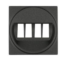 Накладка LK Studio аудио-розетки (черный бархат) 857408-1