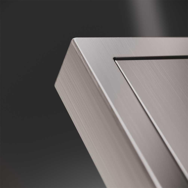 Клавиша для выключателя/переключателя одноклавишного, S70 Metal (никель) Voltum VLSM000111