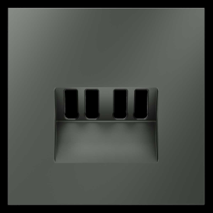 Накладка для розетки акустической 4-местной , S70 (титан) Voltum VLS001506