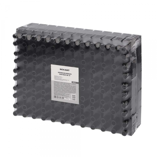 Клеммная винтовая колодка KВ-35 10-35, ток 80 A, полипропилен черный REXANT (10 шт./уп.) 07-5035-2 Клеммная винтовая колодка KВ-35 10-35, ток 80 A, полипропилен черный REXANT (10 шт./уп.) 07-5035-2