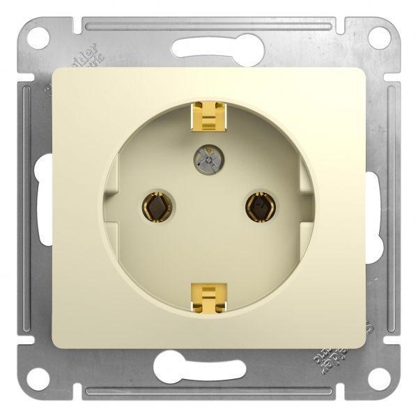 Розетка 2К+З Systeme Electric Glossa 16A 250V бежевая GSL000243 Розетка 2К+З Systeme Electric Glossa 16A 250V бежевая GSL000243