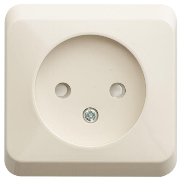 Розетка одинарная Systeme Electric Этюд 16A 250V без зазем. со шторками кремовая PA16-002K Розетка одинарная Systeme Electric Этюд 16A 250V без зазем. со шторками кремовая PA16-002K