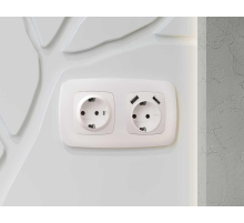 Лицевая панель розетки AMBRELLA VOLT OP2060