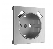 Накладка для розетки USB Werkel cеребряный рифленый W1179509 4690389159848