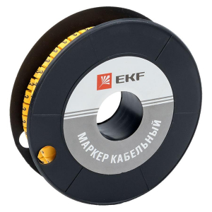 Маркер кабельный 6,0 мм2 '3' (350 шт.) (ЕС-3) EKF PROxima plc-KM-6-3