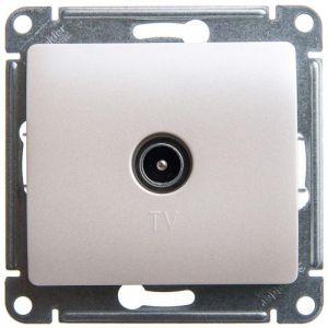 ТВ-розетка Systeme Electric Glossa перламутр GSL000691