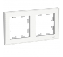 Рамка 2-постовая Systeme Electric AtlasDesign Art белая ATN200102