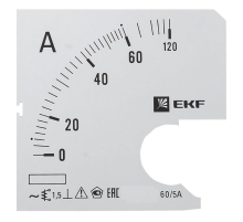Шкала сменная для A961 60/5А-1,5 EKF PROxima s-a961-60