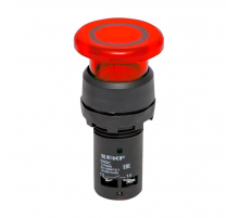 Кнопка SW2C-MD красная с подсветкой NC Грибок EKF PROxima sw2c-md-rr