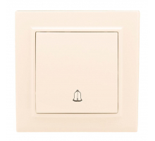 Минск Кнопка звонка СП, 10А, бежевый EKF ERV10-027-20