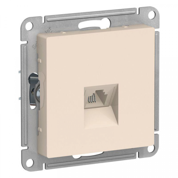 Розетка телефонная RJ11 Systeme Electric AtlasDesign бежевая ATN000281 Розетка телефонная RJ11 Systeme Electric AtlasDesign бежевая ATN000281