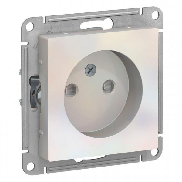 Розетка 2К Systeme Electric AtlasDesign 16A 250V со шторками жемчужная ATN000449 Розетка 2К Systeme Electric AtlasDesign 16A 250V со шторками жемчужная ATN000449