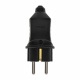 Вилка прямая влагозащищенная 2P+PE 230V, 16 А, IP44 каучук PROconnect 111-001-4