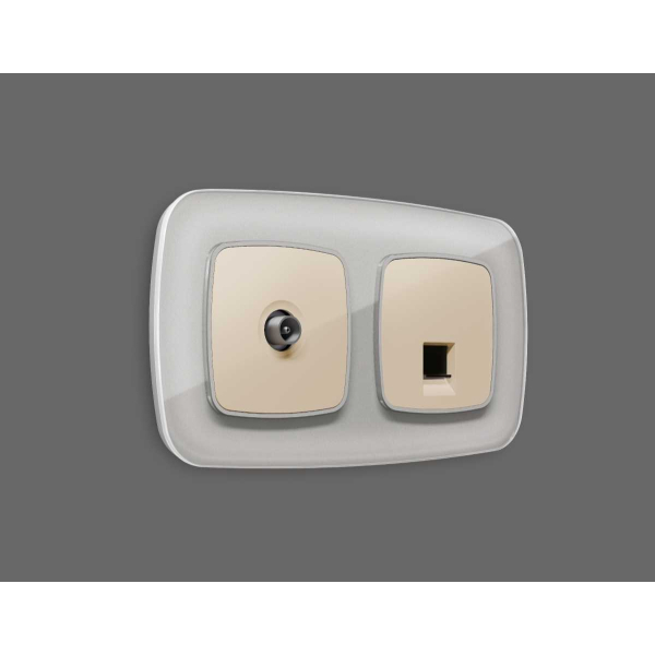 Лицевая панель ТВ-розетки AMBRELLA VOLT OP3130