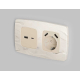 Лицевая панель розетки AMBRELLA VOLT OP3290