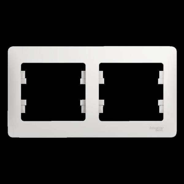 Рамка 2-постовая Systeme Electric Glossa белая GSL000102 Рамка 2-постовая Systeme Electric Glossa белая GSL000102