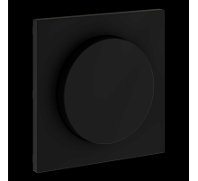 Накладка для светорегулятора поворотно-нажимного S70 (черный матовый) Voltum VLS002008