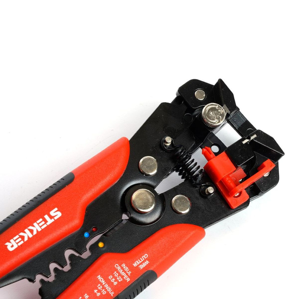 Автоматический многофункциональный инструмент для зачистки кабеля (стриппер) STEKKER, 0,5-6мм, WSC-001