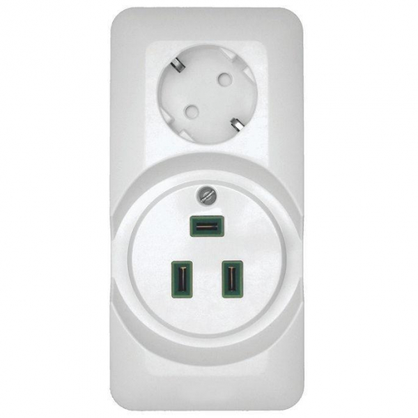 Розетка для электроплиты 2К+З Systeme Electric Прима 32A/16A 250V со шторками белая RA32-211R-B Розетка для электроплиты 2К+З Systeme Electric Прима 32A/16A 250V со шторками белая RA32-211R-B