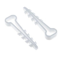 Дюбель-хомут (6х12 мм) для плоского кабеля белый (100 шт.) EKF PROxima plc-cd1-6x12w