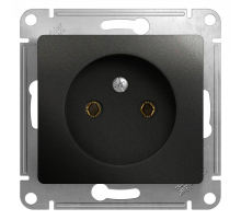 Розетка 2К Systeme Electric Glossa 16A 250V антрацит GSL000741