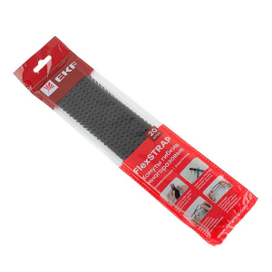 Хомут гибкий (20 шт.) черный FlexSTRAP EKF plc-fs-br