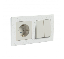 Рамка 2-постовая Systeme Electric AtlasDesign Nature крем роял ATN343102