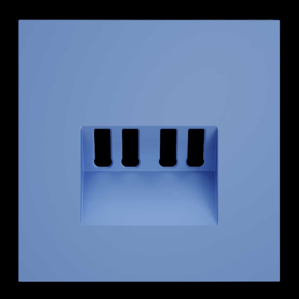 Накладка для розетки акустической 4-местной , S70 (деним) Voltum VLS001515