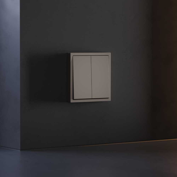 Клавиши для выключателя/переключателя двухклавишного, S70 (капучино) Voltum VLS000314