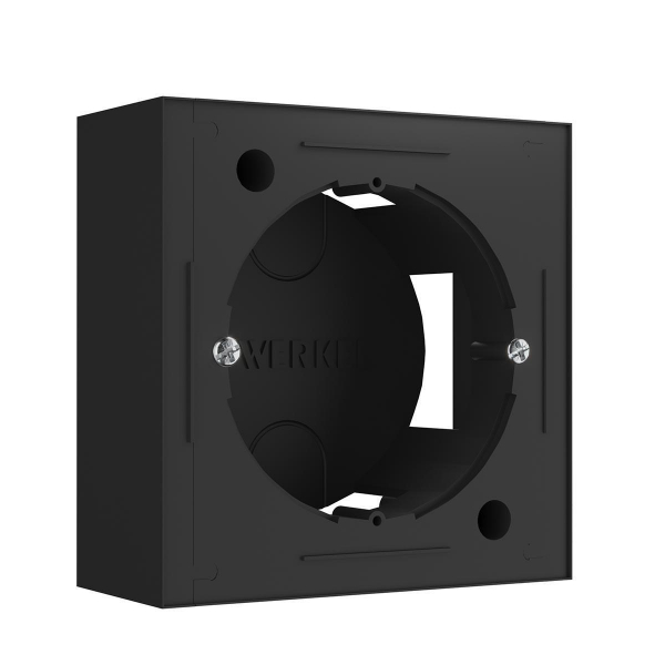 Коробка для накладного монтажа Werkel черный W8000008 4690389170850 Коробка для накладного монтажа Werkel черный W8000008 4690389170850