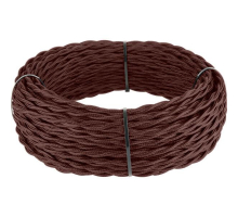 Кабель витой Werkel Ретро 2х1,5 (итальянский орех) 20 м W6452225 4690389165382