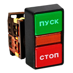 Кнопка AS-22N 'Пуск-Стоп' прямоугольная 220В NO+NC EKF PROxima pbn-as-rec