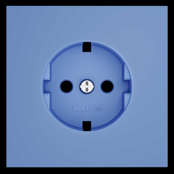 Накладка для розетки с заземлением, S70 (деним) Voltum VLS000615