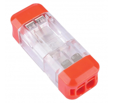 Клемма разъемная монтажная 2-проводная STEKKER для подключения фазных одножильных проводников, LD700-412