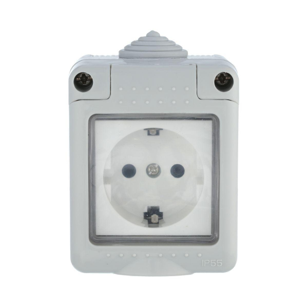 Коробка для открытого монтажа LK Studio LK45 с панелью серый 855003-1 Коробка для открытого монтажа LK Studio LK45 с панелью серый 855003-1