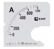 Шкала сменная для A721 600/5А-1,5 EKF PROxima s-a721-600