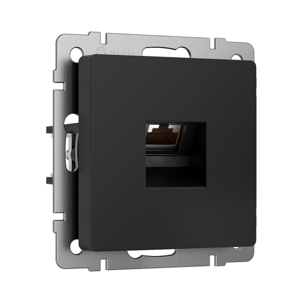 Розетка Ethernet RJ-45 cat. 6A экранированная (черный матовый) W5120108/ a069685