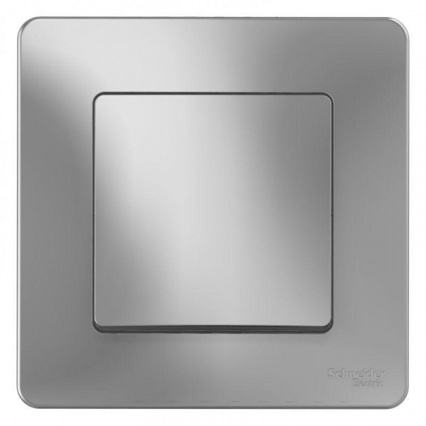 Выключатель одноклавишный Systeme Electric Blanca 10A 250V алюминий BLNVS010103 Выключатель одноклавишный Systeme Electric Blanca 10A 250V алюминий BLNVS010103