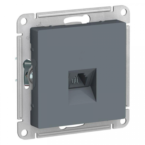 Розетка телефонная RJ11 Systeme Electric AtlasDesign грифель ATN000781 Розетка телефонная RJ11 Systeme Electric AtlasDesign грифель ATN000781