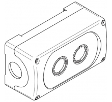 Корпус кнопочного поста MEP-2-0 на 2 элемента пластиковый* 1SFA611812R1000